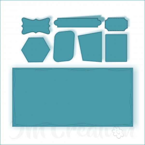 Stanzschablone - DIN lang Rahmen